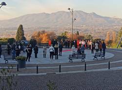 La panchina rossa al Belvedere di Azzate