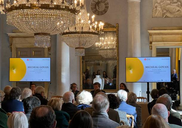 La presentazione della mostra "EX NATURA. Nuove opere dalla collezione" di Giuseppe Panza di Biumo"