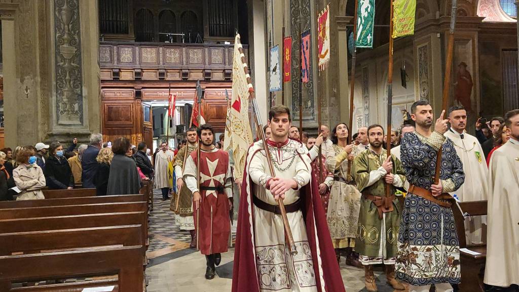 Palio di Legnano - Investitura religiosa della reggenza della contrada San Magno