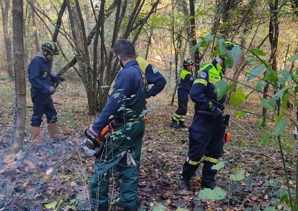 pulizia canale di scolo somma lombardo 