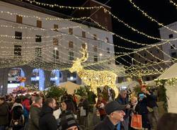 Varese - L'albero di Natale e le bancarelle in piazza
