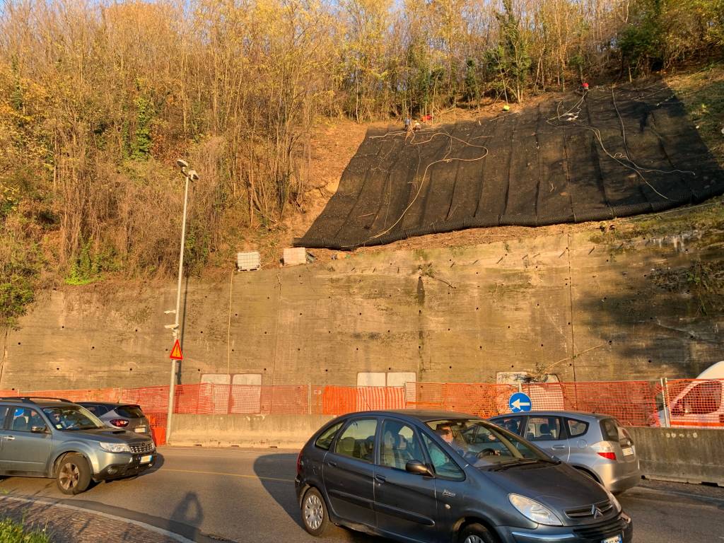 Vedano Olona - I lavori alla rotonda del Marone