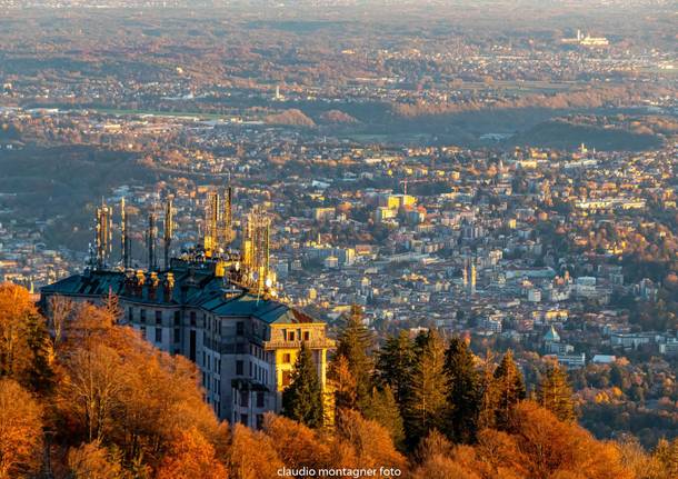 Vista sulla città di Varese dal Campo dei Fiori 