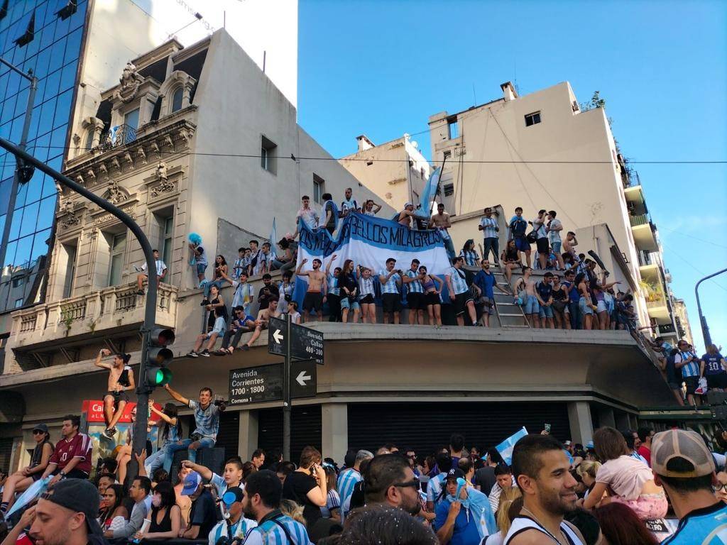 Argentina - La gioia dei tifosi per la finale dei Mondiali