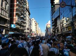 Argentina - La gioia dei tifosi per la finale dei Mondiali