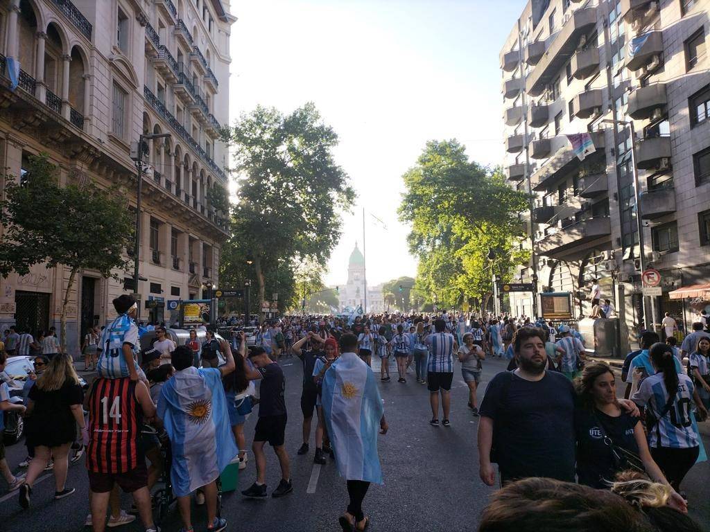 Argentina - La gioia dei tifosi per la finale dei Mondiali