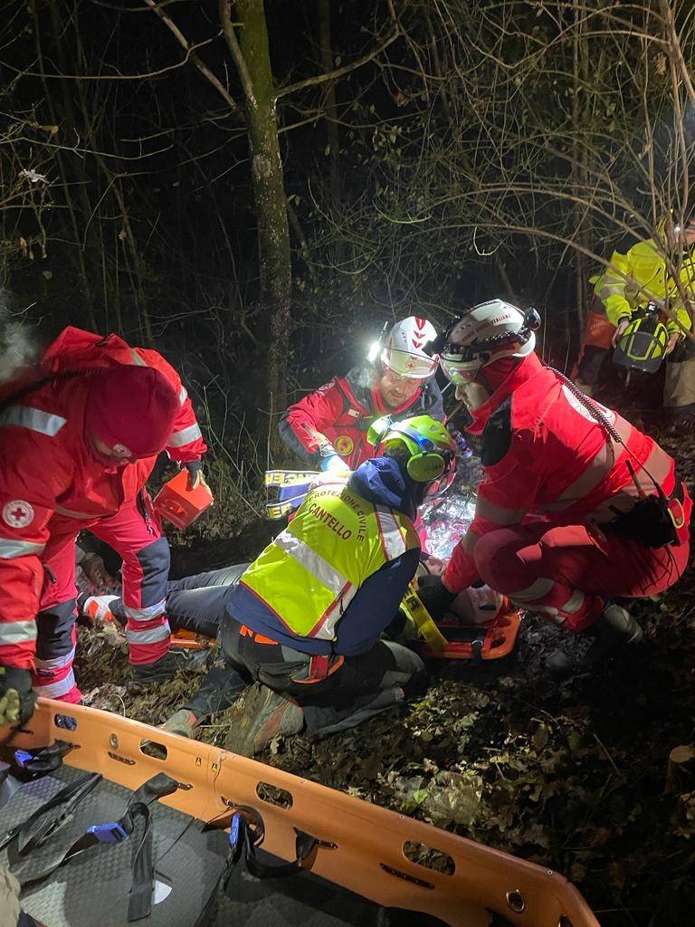 Cantello - Esercitazione notturna della Protezione civile