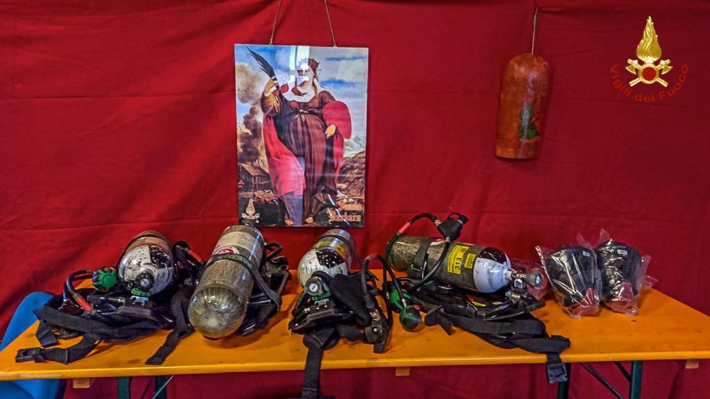 Caserme a perte a Milano per santa Barbara