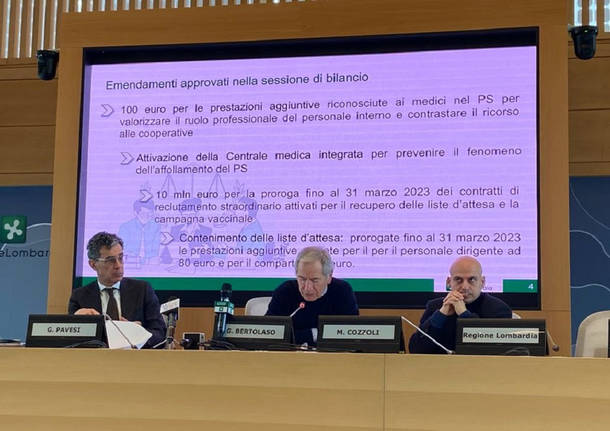 conferenza stampa bertolaso linee programmatiche 2023