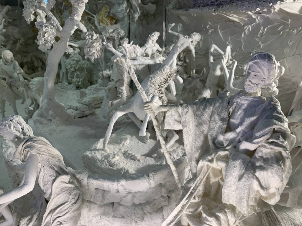 Il presepe di gesso dell’ospedale di Circolo di Varese