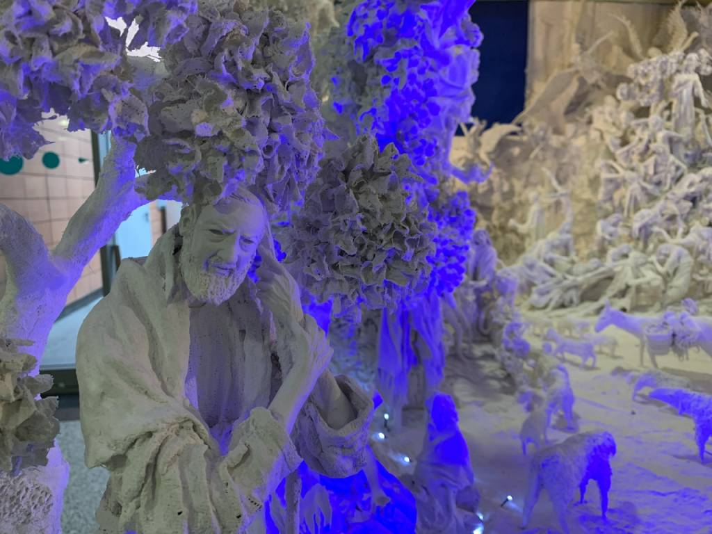 Il presepe di gesso dell’ospedale di Circolo di Varese
