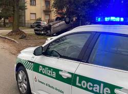 incidente ribaltamento busto arsizio