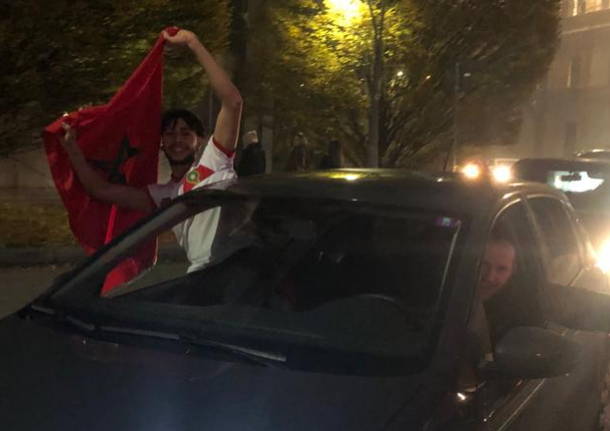 Marocchini in festa a Legnano per i Mondiali di  calcio