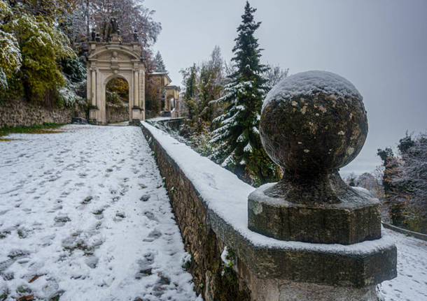 neve al Sacro Monte 9dicembre - foto di Fabio Calanca