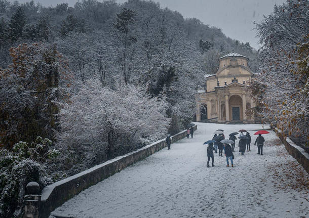 neve al Sacro Monte 9dicembre - foto di Fabio Calanca
