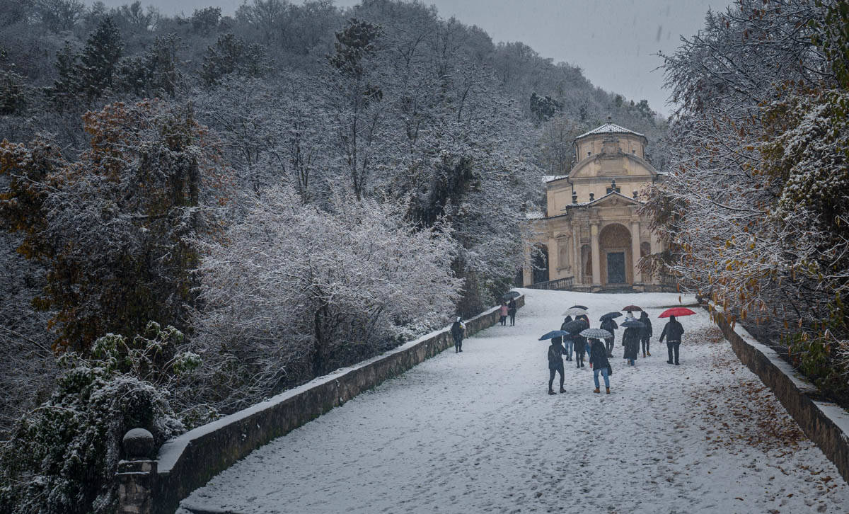neve al Sacro Monte 9dicembre - foto di Fabio Calanca