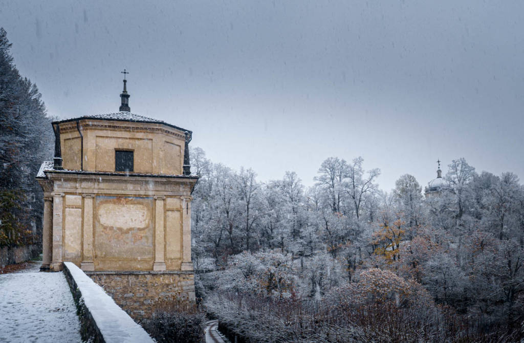 neve al Sacro Monte 9dicembre - foto di Fabio Calanca