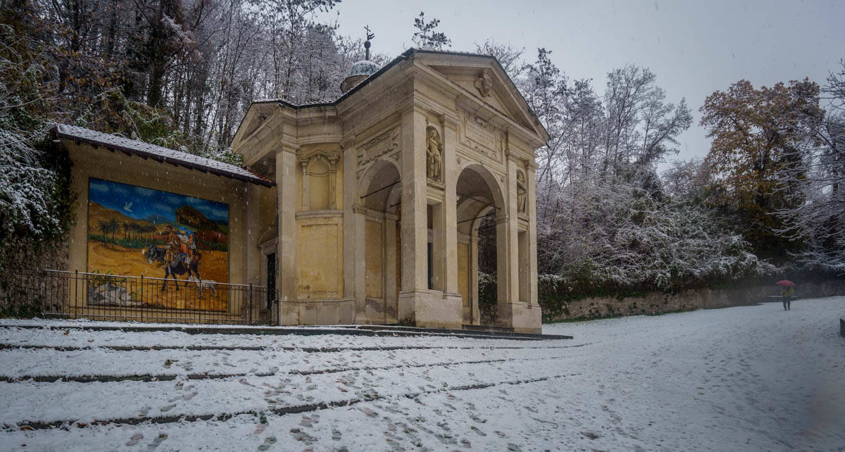 neve al Sacro Monte 9dicembre - foto di Fabio Calanca