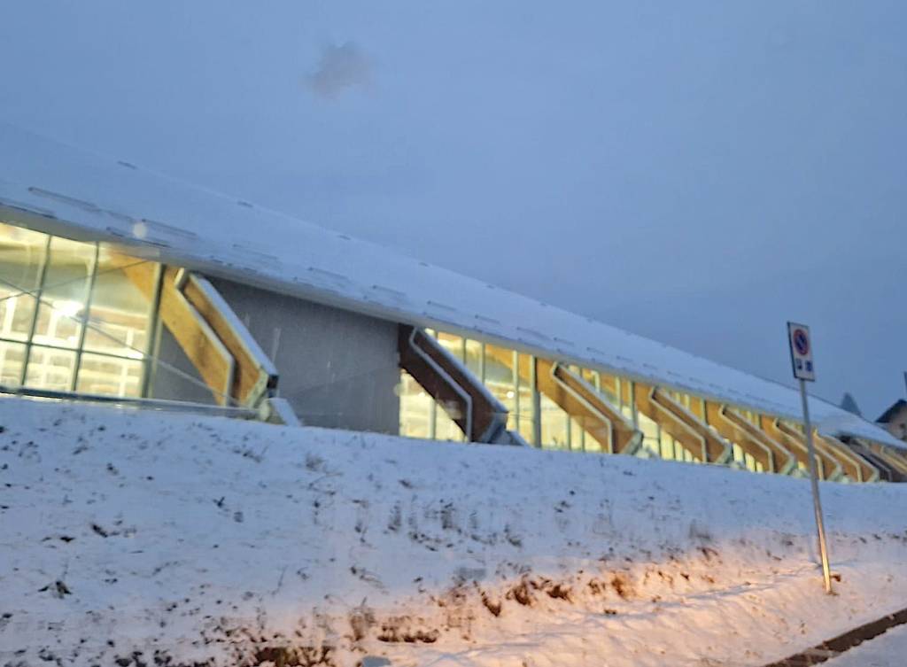 Neve in centro a Varese