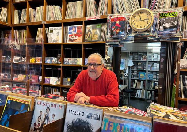 Paolo Carù negozio di dischi e libri di Gallarate 