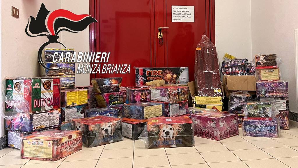 Raffica di sequestri di fuochi d'artificio in Brianza