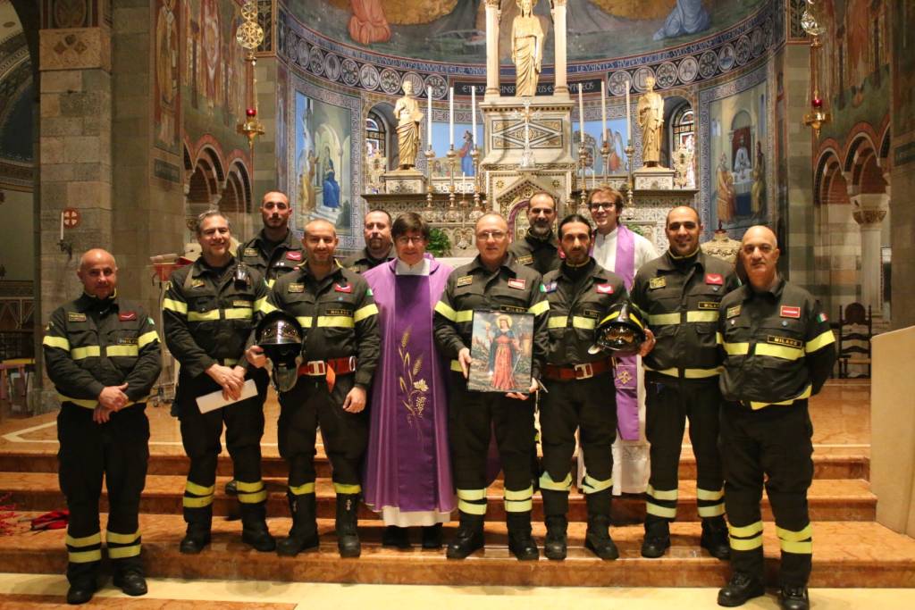 Vigili del Fuoco di Legnano in festa per la loro patrona Santa Barbara