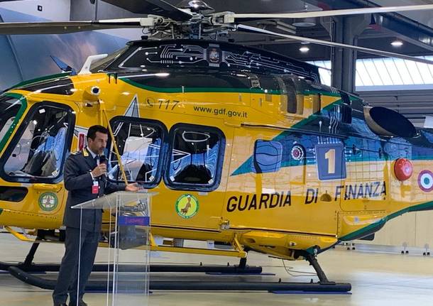 Alla sede Leonardo di Vergiate la consegna del primo Aw 169 Foc alla Guardia di Finanza