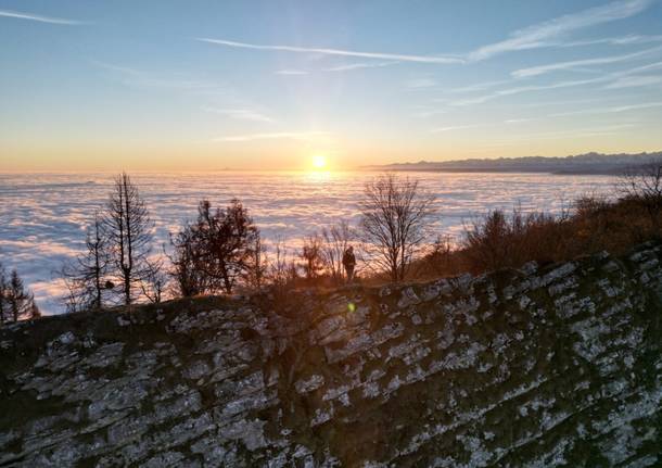 Tramonto sopra le nuvole – Punta di mezzo