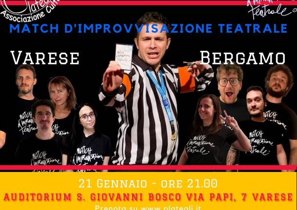 Match di Improvvisazione, campionato Amatori all\'Auditorium San Giovanni Bosco di Varese