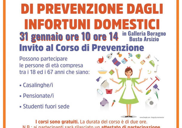 Corsi di prevenzione contro gli infortuni domestici