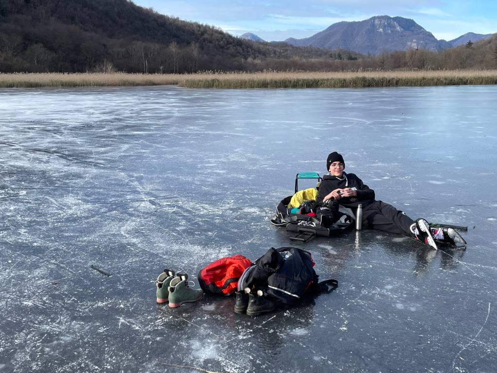 Temperature giù, e la torbiera di Ganna ghiaccia