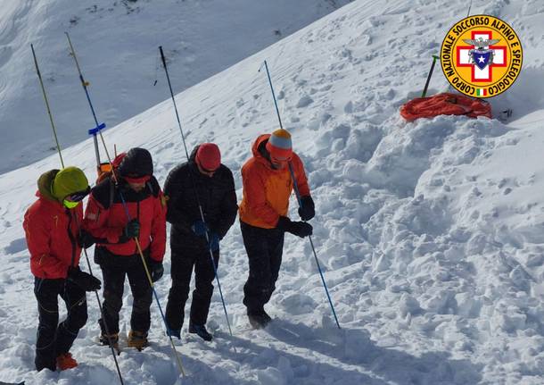 Esercitazione in Val Formazza per il Soccorso Alpino