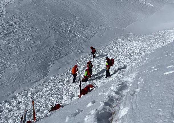 Esercitazione in Val Formazza per il Soccorso Alpino