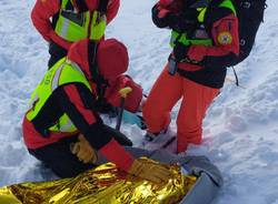 Esercitazione in Val Formazza per il Soccorso Alpino