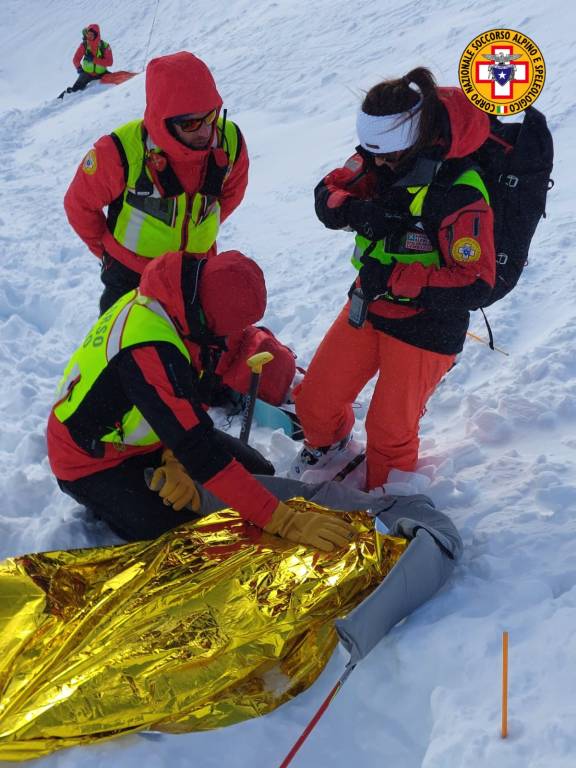 Esercitazione in Val Formazza per il Soccorso Alpino