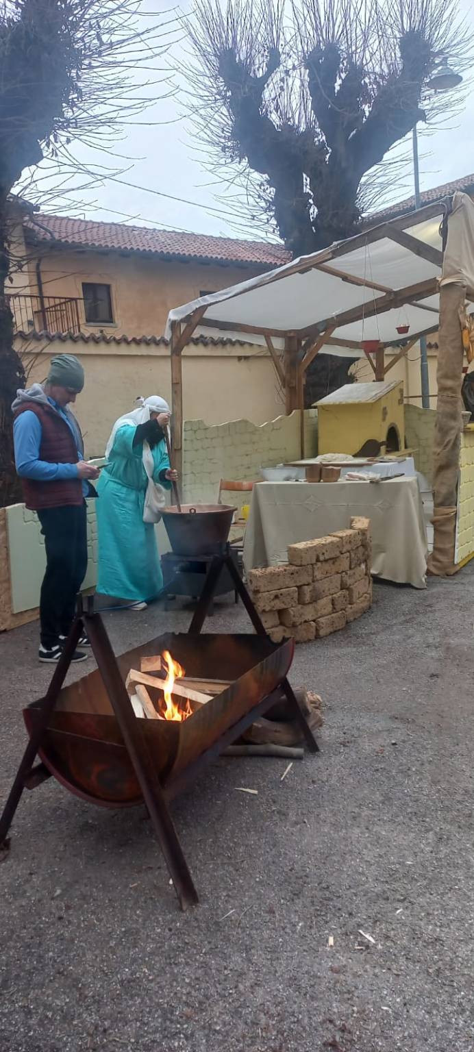 Il tradizionale presepe vivente di Bizzozero