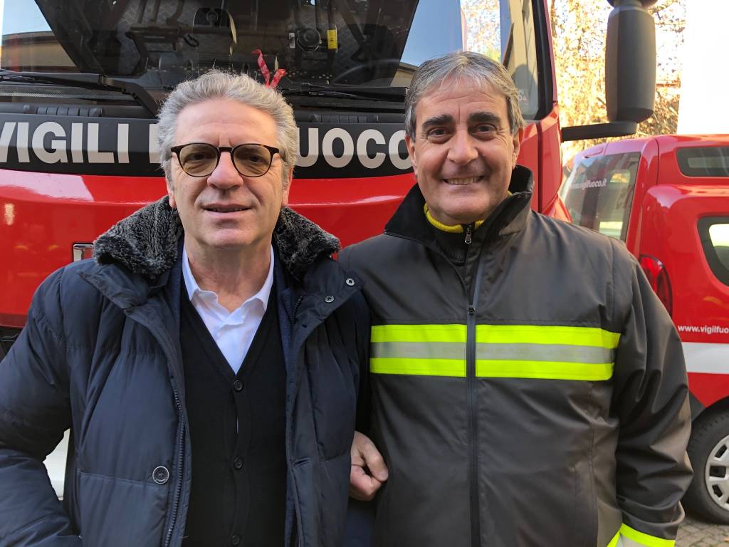 Il Vigile del Fuoco di Legnano Fabrizio Fossati va in pensione 