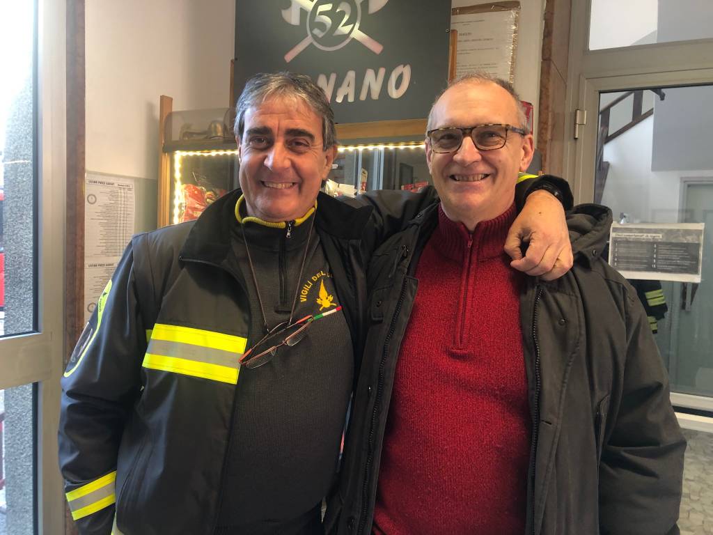 Il Vigile del Fuoco di Legnano Fabrizio Fossati va in pensione 