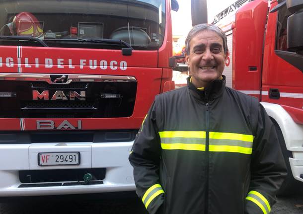 Il Vigile del Fuoco di Legnano Fabrizio Fossati va in pensione 