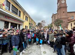 La posa della pietra d'inciampo in ricordo di Amedeo Magnaghi a Samarate