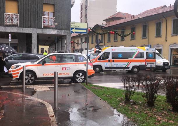 pedone investito in piazza carroccio a legnano