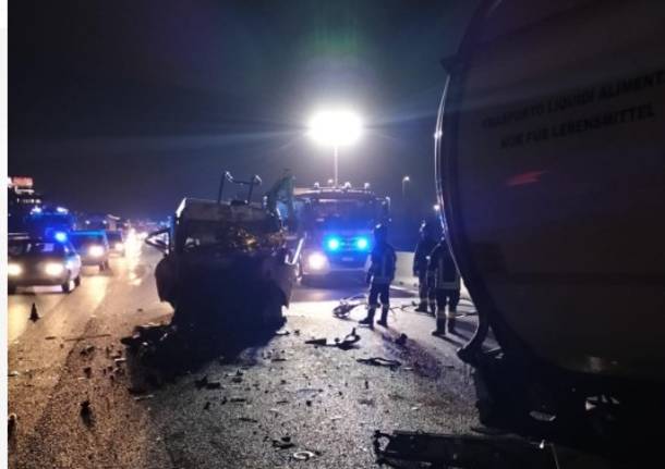 Tragico incidente sull'A4 31 gennaio