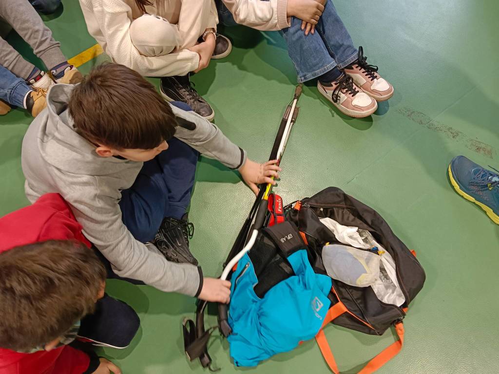 campione di trail running a scuola