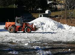 La neve “sparata“ a Cunardo