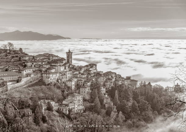 Il mare in burrasca al Sacro Monte di Varese