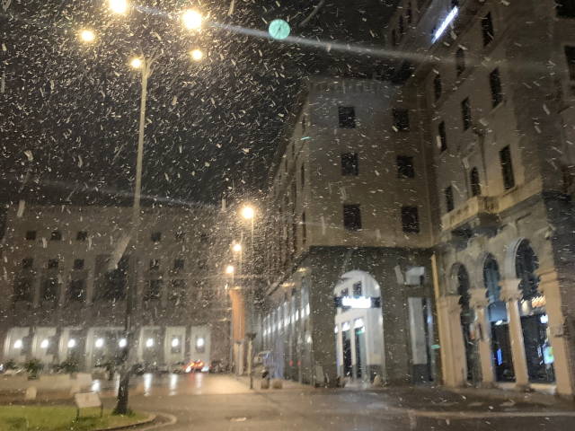 La timida nevicata del 6-7 febbraio