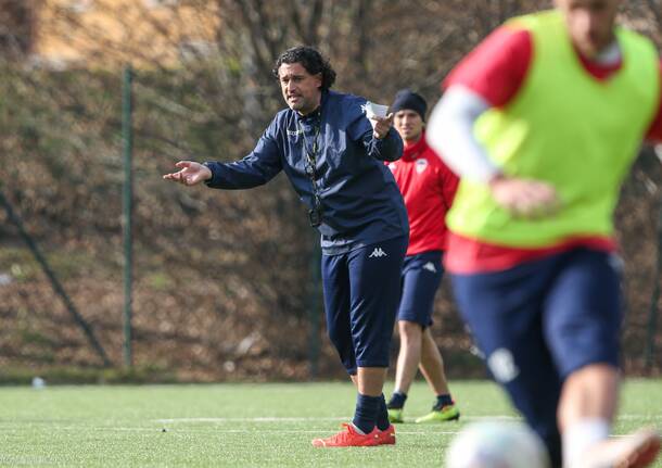 Gianluca Porro, il primo allenamento con il Città di Varese