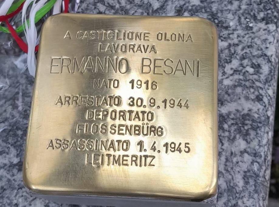 Castiglione Olona - Una pietra d'inciampo per Ermanno Besani