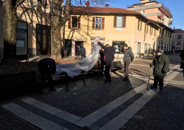 Inaugurata a Saronno la prima panchina inclusiva