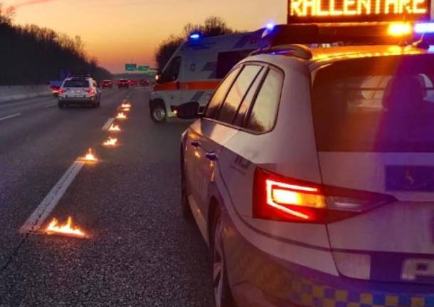 incidente sull'A8  aa febbraio